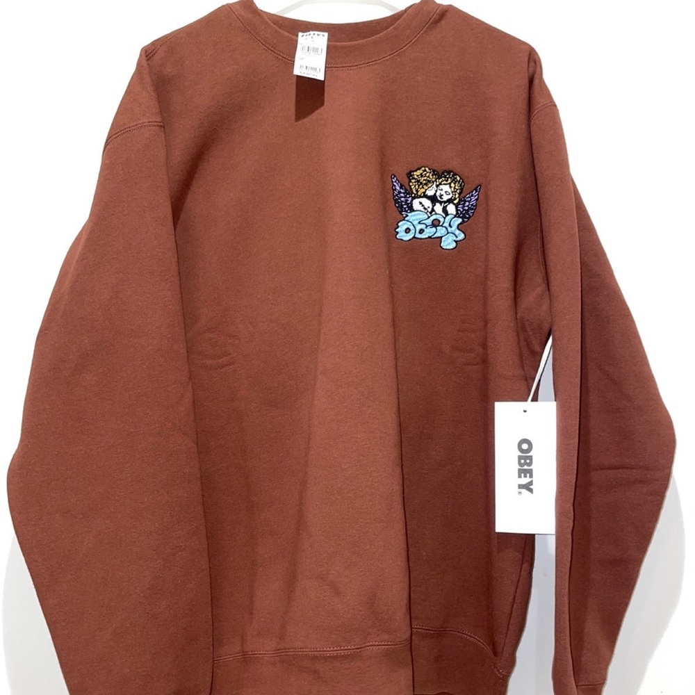 Obey Cherub Brown Crewneck Men’s L